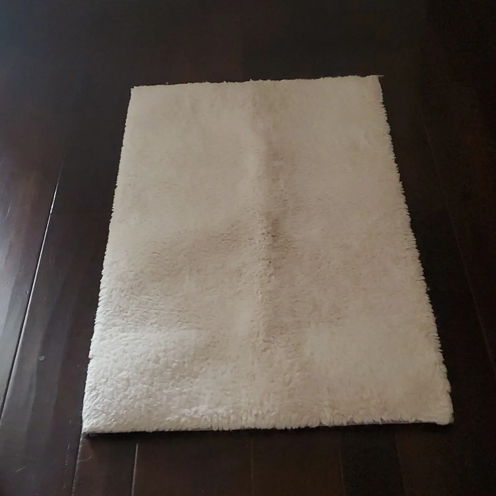 - Plush White Shag Rug